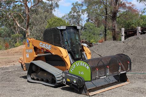 flip screan on skid steer|skid steer screening buckets.